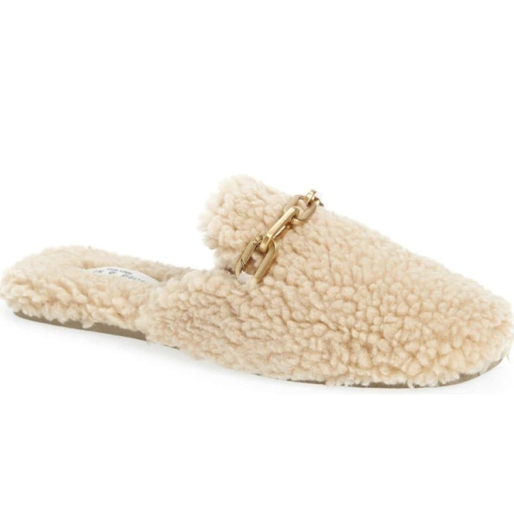 Nwob Rag & Bone Beige Essex Faux Shearling Chain … - image 1